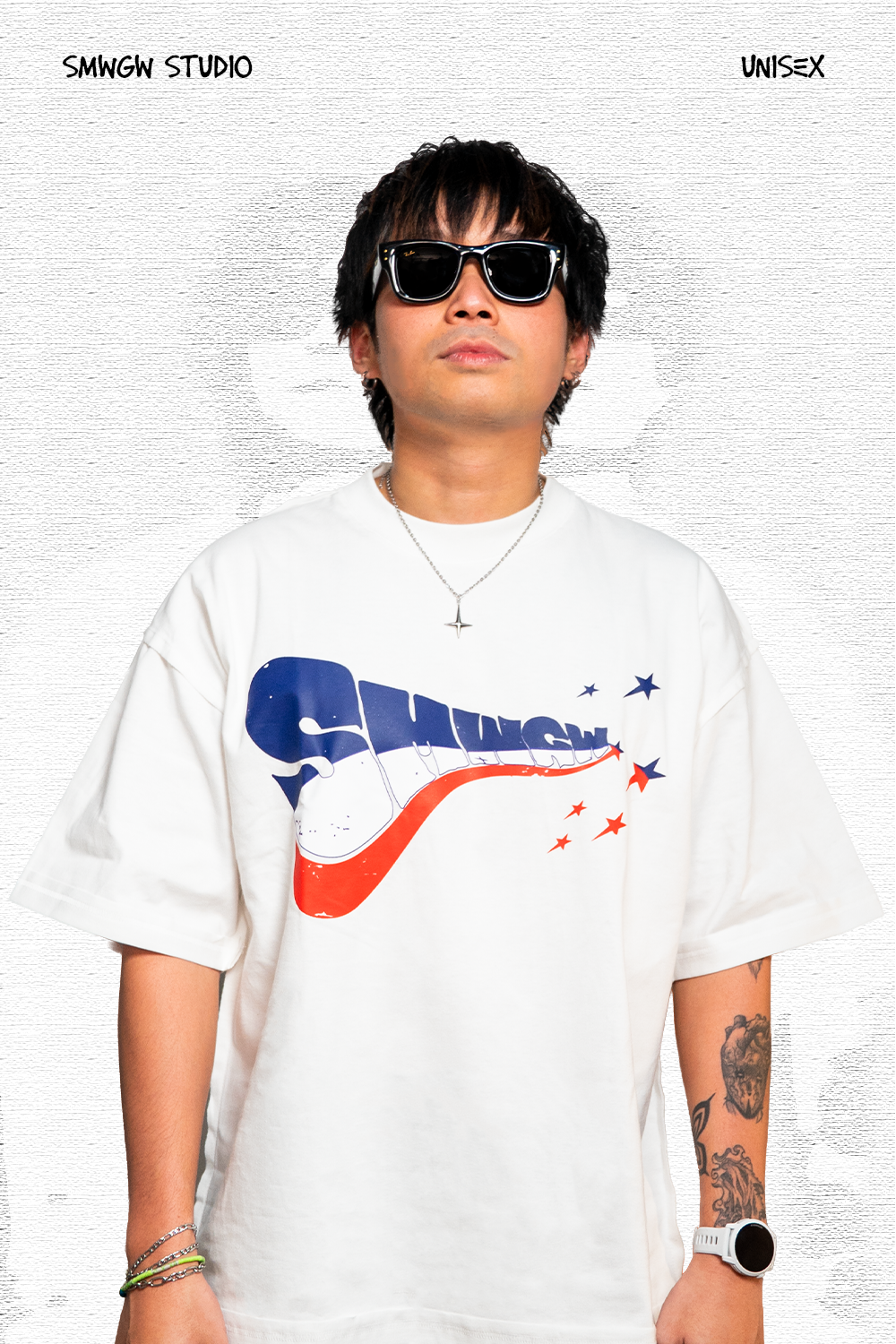 SMWGW OVERSIZE BOXY TEE WHITE