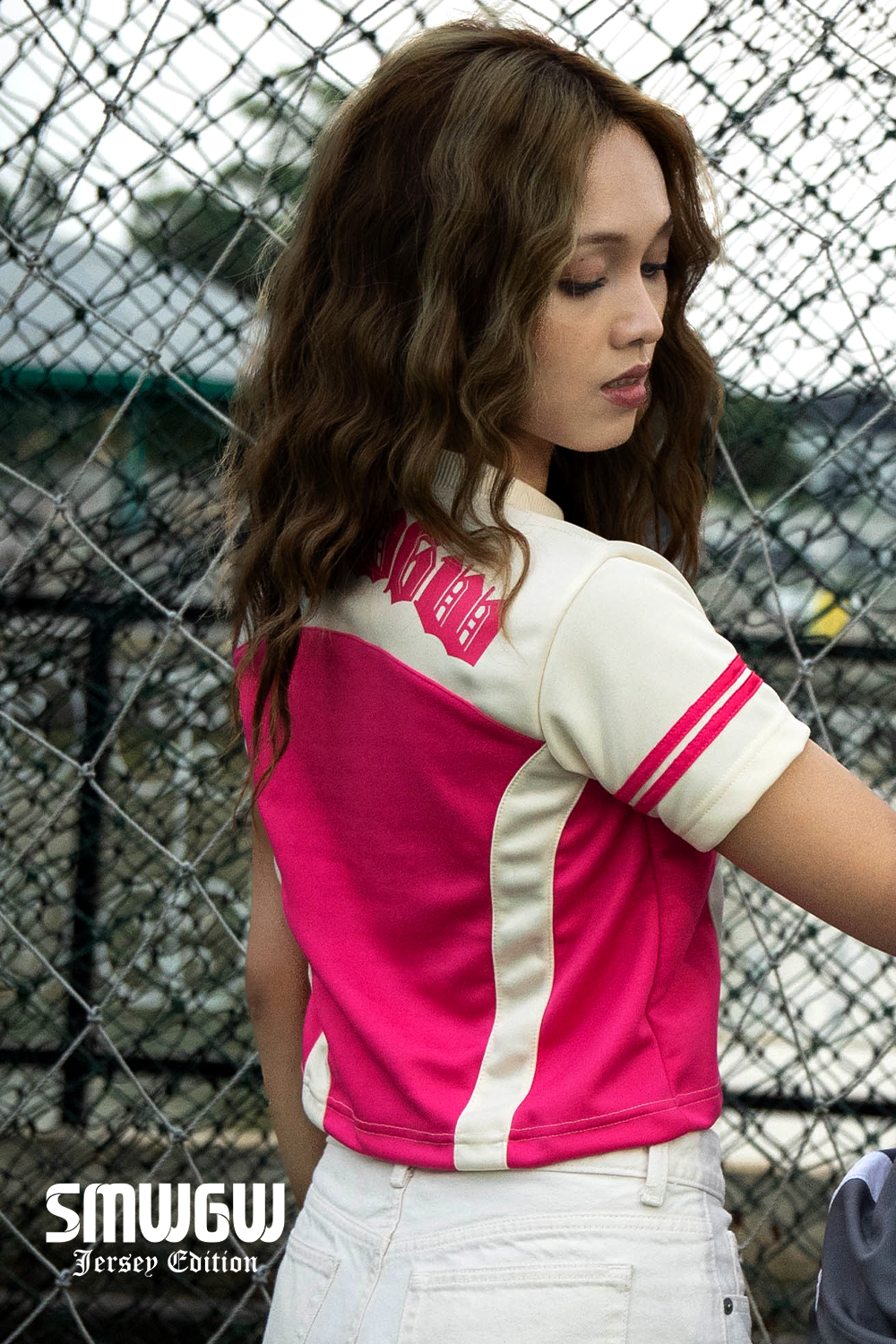 NEW! SMWGW BABY TEE JERSEY EDITION - PINK ON CREAM COLOUR - Image 4