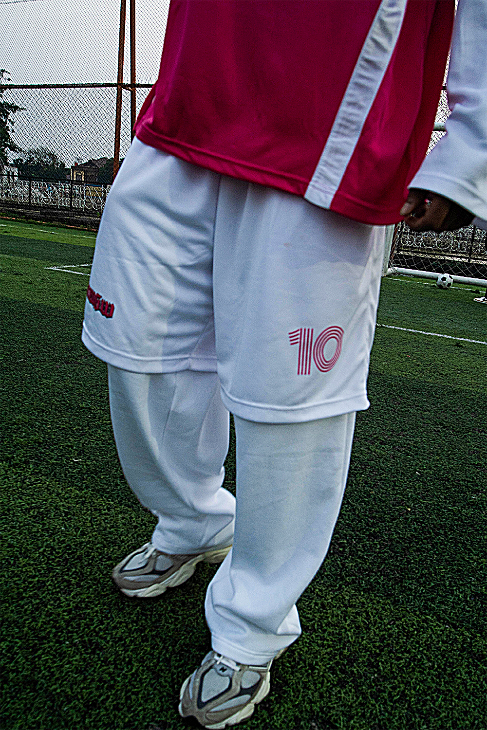 NEW! SMWGW DOUBLE LAYERED JERSEY SWEATPANTS - WHITE COLOUR - Image 3