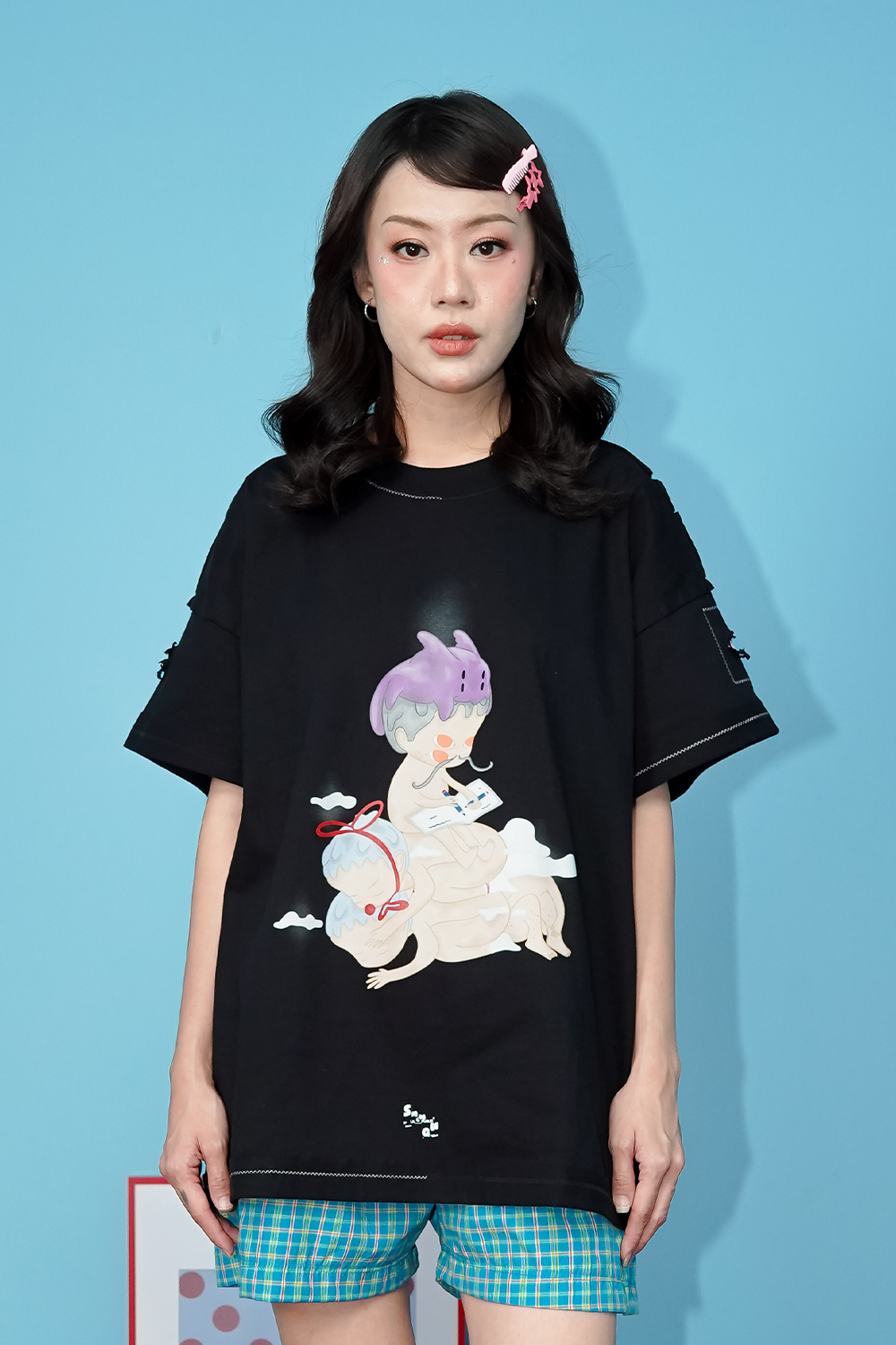 Kuroi T-Shirt Back | LILXSMWGW COLLAB | Pre Order - Image 5