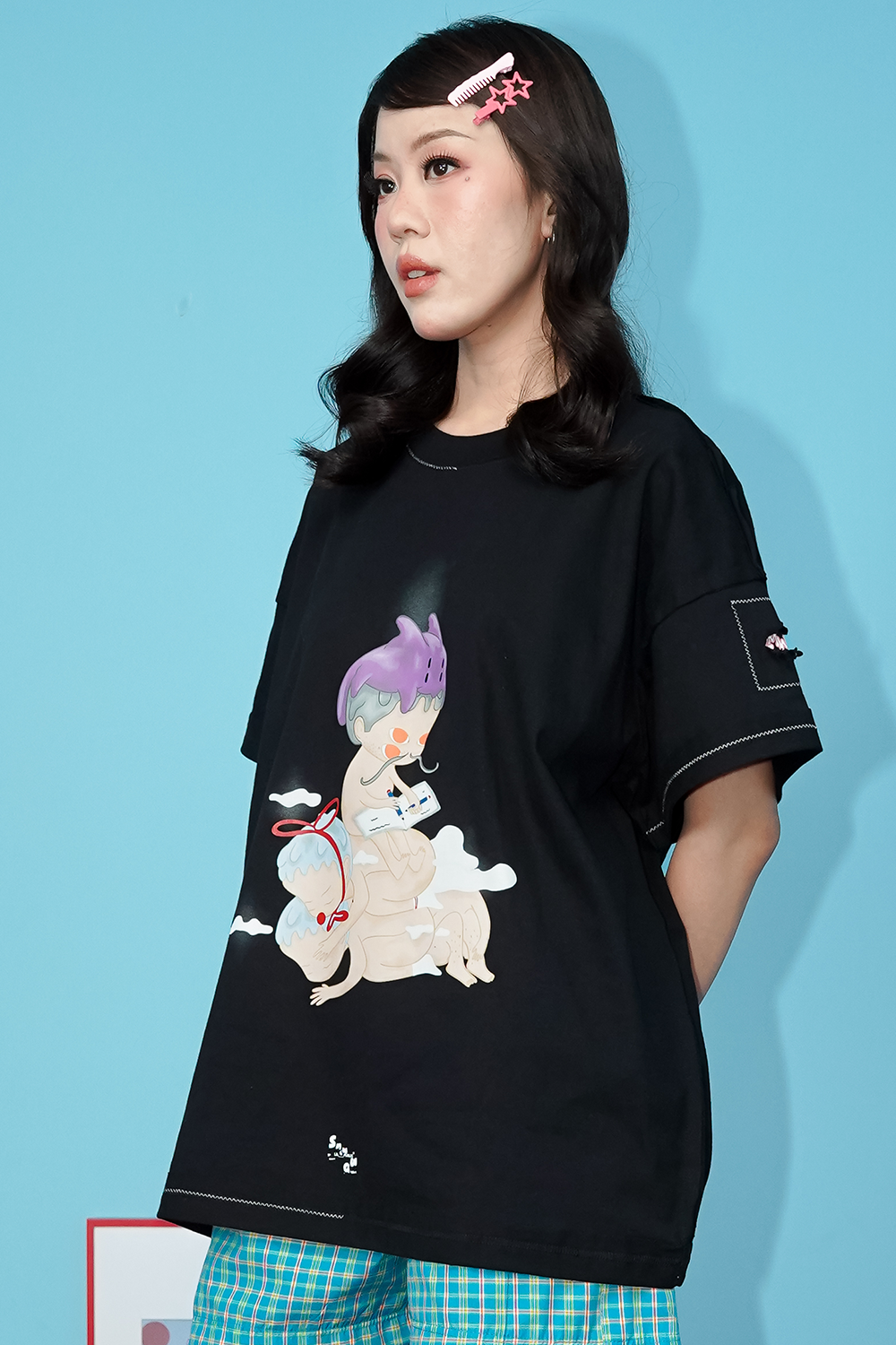 Kuroi T-Shirt Back | LILXSMWGW COLLAB | Pre Order - Image 8