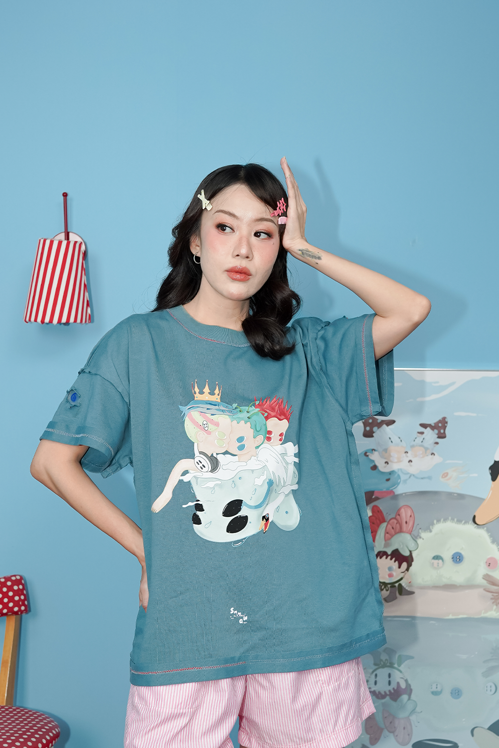 Aoi Shirt Blue - Image 3