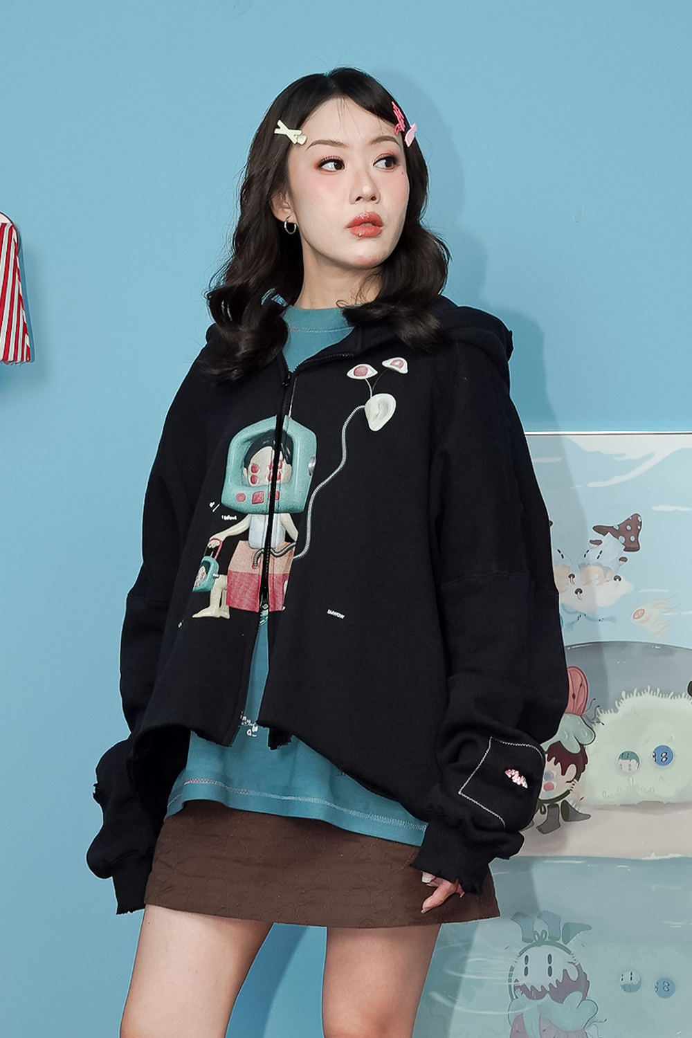 Kuroi Oversize Hoodie Black | LILXSMWGW COLLAB | Pre Order - Image 8